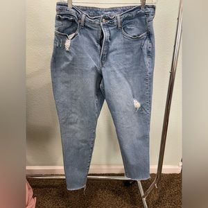 Very comfortable old navy with distressed marks